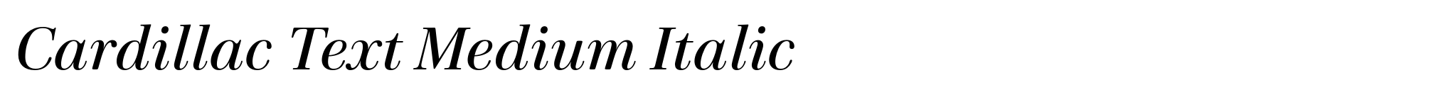 Cardillac Text Medium Italic image
